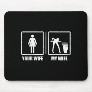 Tapis De Souris Votre femme ma femme billes de billard snooker