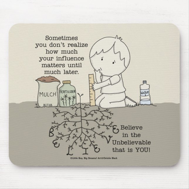 Tapis De Souris Votre influence compte (Devant)