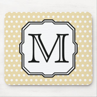Tapis De Souris Votre lettre. Monogramme fait sur commande. Point