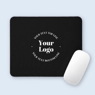 Tapis De Souris Votre logo d'entreprise et modèle de texte personn