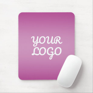 Tapis De Souris Votre logo et ombre simple moderne   Violet