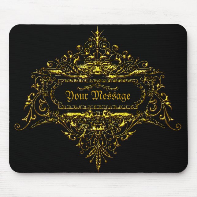Tapis De Souris Votre message Emblem2A Mousepad (Devant)