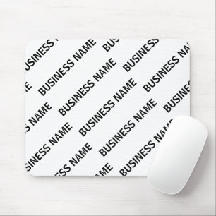 Tapis De Souris Votre modèle de nom d'entreprise Noir & Blanc
