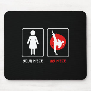 Tapis De Souris Votre nièce ma nièce oncle karaté fier oncle karat