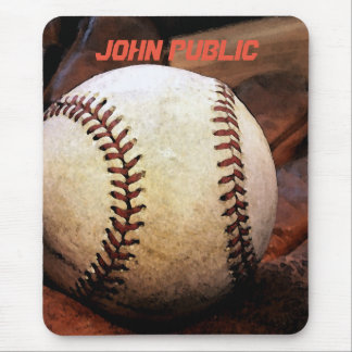 Tapis De Souris Votre nom Custom Baseball Artework