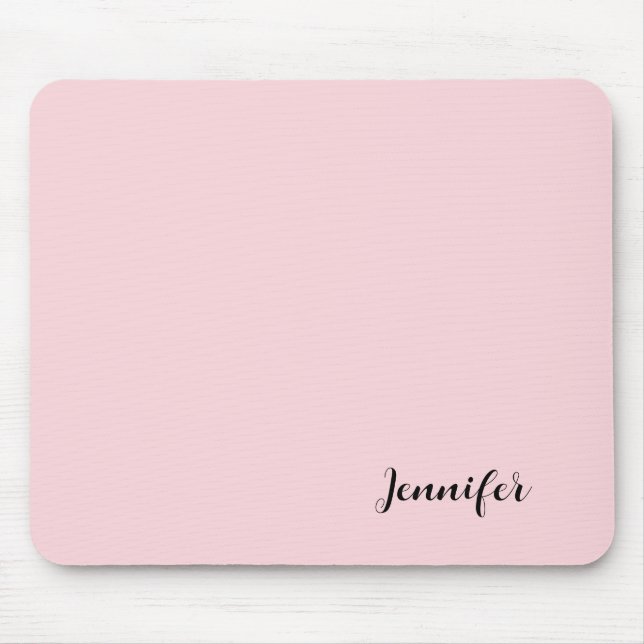 Tapis De Souris Votre nom Custom Pastel Pink (Devant)