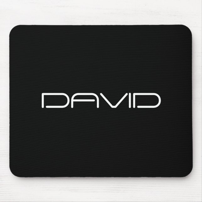 Tapis De Souris Votre nom | Texte personnalisable stylisé Cool (Devant)