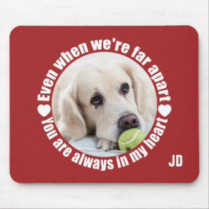 Tapis De Souris VOTRE PHOTO & Monogramme Far Apart Love mousepad