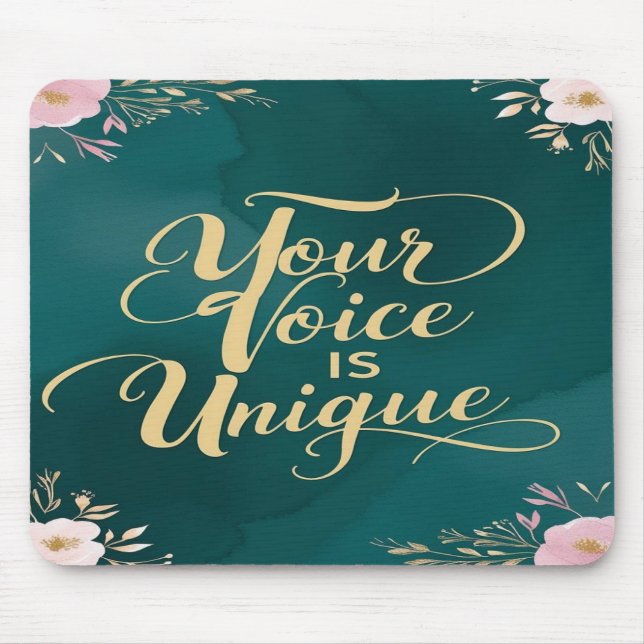 Tapis De Souris Votre voix est unique (Devant)