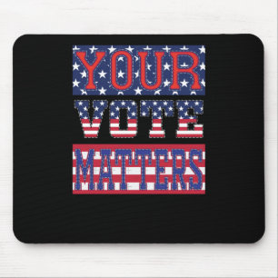 Tapis De Souris Votre Vote S - Sticker Usa