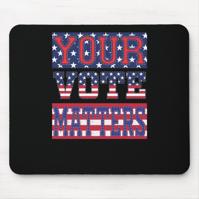 Tapis De Souris Votre Vote S - Sticker Usa (Devant)