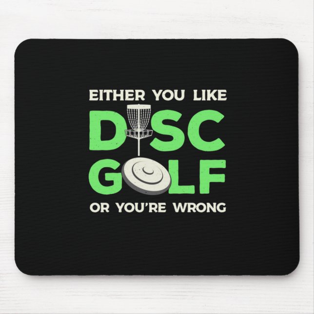 Tapis De Souris Vous Aimez Disk Golf (Devant)