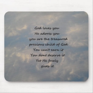 Tapis De Souris Vous êtes l'enfant chéri de Dieu