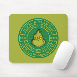 Tapis De Souris Vous êtes un badge méchant Monsieur Grinch