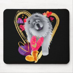 Tapis De Souris VOUS FAITES MON COEUR BLER - Mousepad bleu Chow