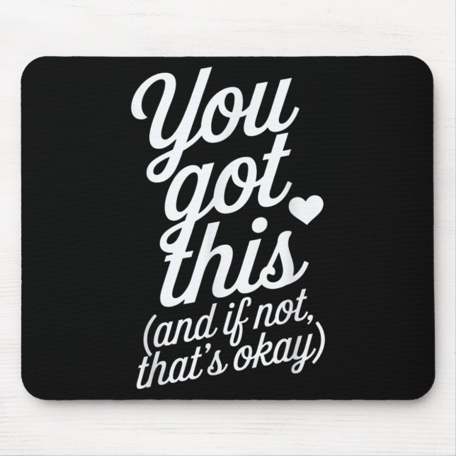 Tapis De Souris Vous pouvez le faire Conception de citation motiva (Devant)