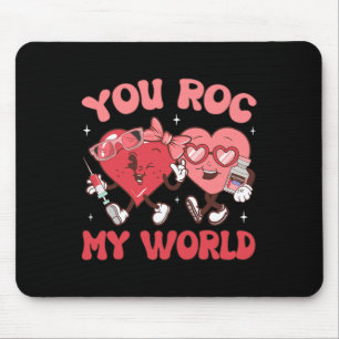 Tapis De Souris Vous Rocs Mon Monde Infirmière Fête Des Amoureux E