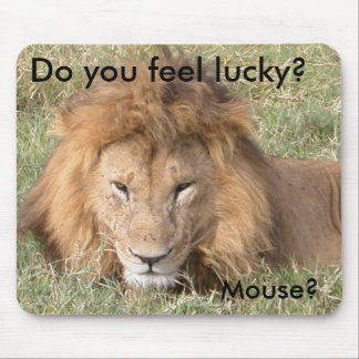 Tapis De Souris Vous sentez-vous chanceux ? Souris ?