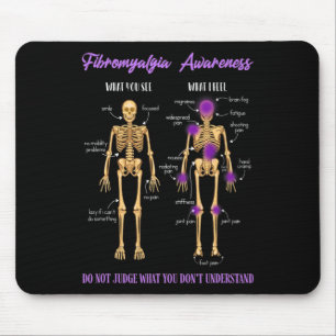 Tapis De Souris Vous Voyez Ce Que Je Ressens Squelette Fibromyalgi