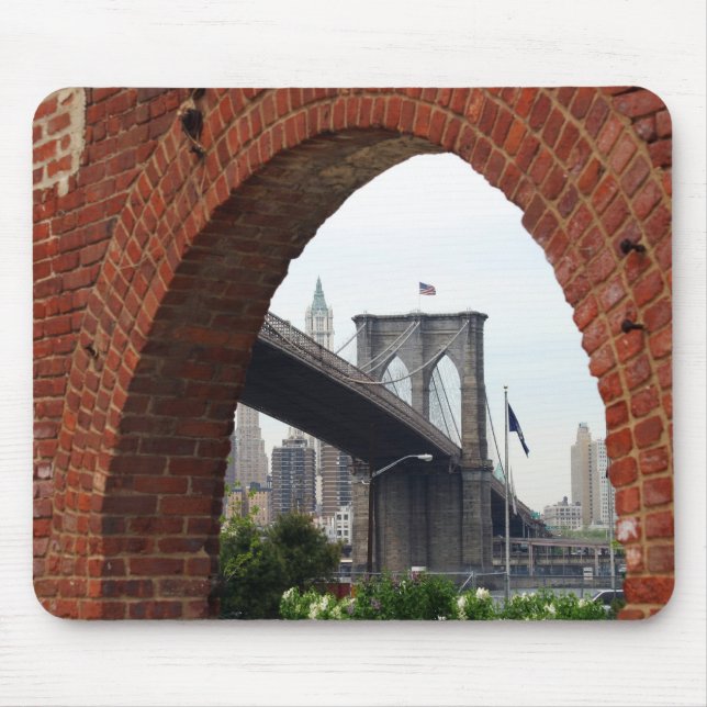 Tapis De Souris Voûte Mousepad de brique de pont de Brooklyn (Devant)