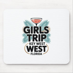 Tapis De Souris Voyage à Key West pour filles Meilleures amies Flo