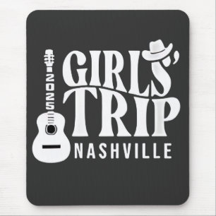 Tapis De Souris Voyage à Nashville pour filles 2025 Vacances d'été