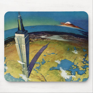 Tapis De Souris Voyage à New York Empire State Building vintage