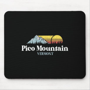 Tapis De Souris Voyage à Pico Mountain Vermont Ski Snowboard Rando