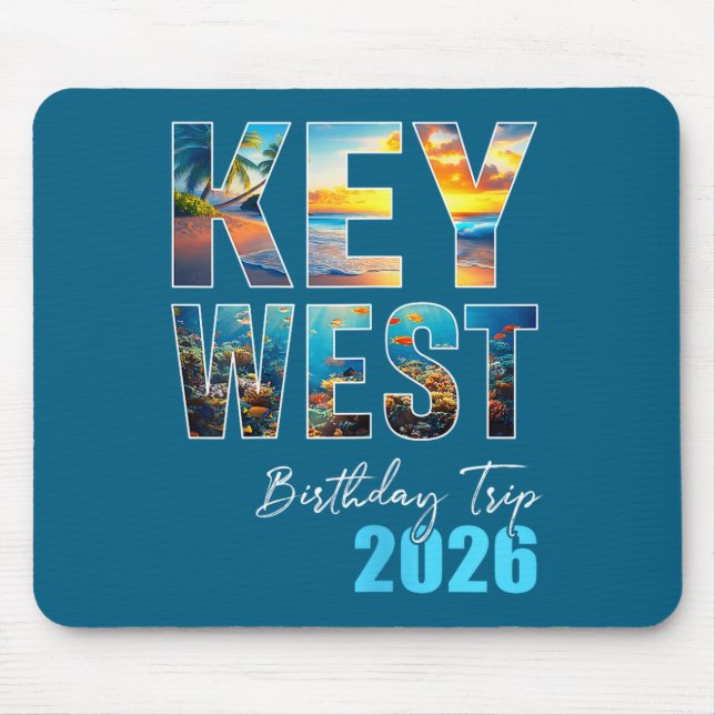 Tapis De Souris Voyage d'anniversaire à Key West (Devant)