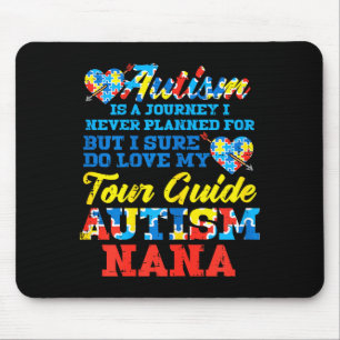 Tapis De Souris Voyage dans l'autisme Guide de Tour jamais prévu N