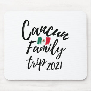 Tapis De Souris Voyage de famille à Cancun conception de vacances