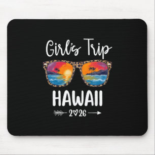 Tapis De Souris Voyage de filles 2026 Hawaï Weekend d'été Vacances