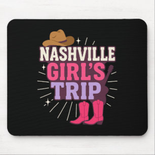 Tapis De Souris Voyage de filles à Nashville, fête de célibataire