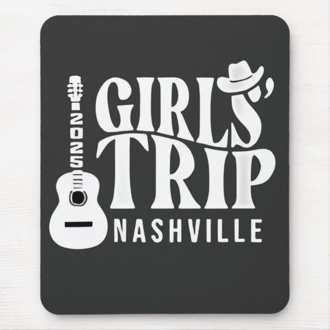 Tapis De Souris Voyage de filles Nashville 2025 vacances été (Devant)