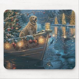 Tapis De Souris Voyage de Noël festif au Labrador