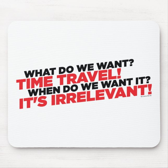 Tapis De Souris Voyage de temps (Devant)
