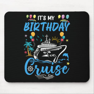 Tapis De Souris Voyage de vacances pour fête d'anniversaire en cro
