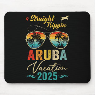 Tapis De Souris Voyage droit Aruba 2025 Vacances d'été en famille