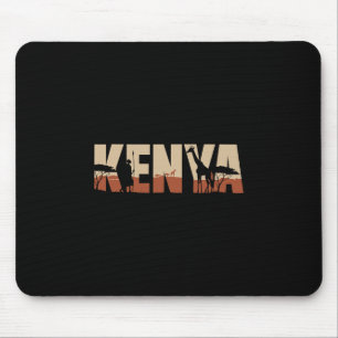 Tapis De Souris Voyage en Afrique pour observer la faune au Kenya