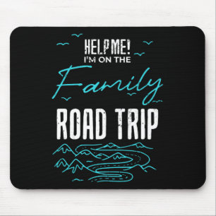 Tapis De Souris Voyage en famille drôle Réunion de vacances famili