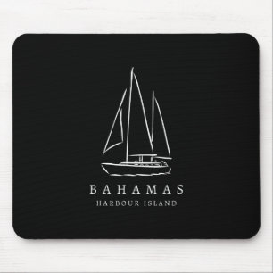 Tapis De Souris Voyage en yacht Hamas Harbour Island Souvenir Bate