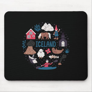 Tapis De Souris Voyage Europe Islande Reykjavik Famille Vacances S