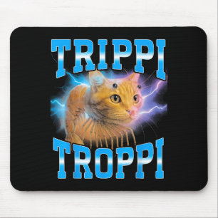 Tapis De Souris Voyage surréaliste italien de mème de cerveau trop