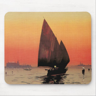 Tapis De Souris Voyage Vintage, Bateaux au Excelsior Palace Venise
