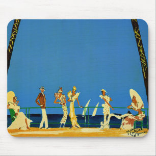 Tapis De Souris Voyage vintage de Français de Cote d'Azur