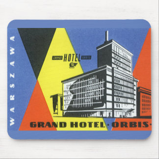 Tapis De Souris Voyage Vintage Europe, Varsovie (Warszawa), Pologn