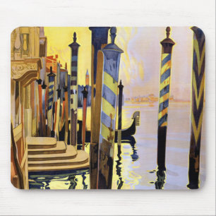 Tapis De Souris Voyage vintage Mousepad de Venise Italie