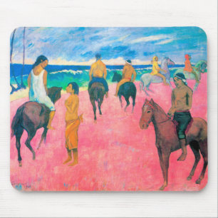 Tapis De Souris Voyageurs sur la plage, Gauguin