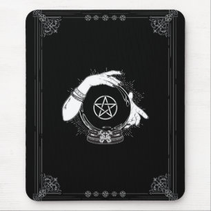 Tapis De Souris Voyante Mystique Noire Boule de Cristal Mystique