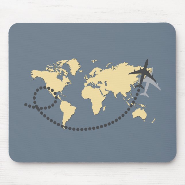 Tapis De Souris Voyons l'illustration du monde (Devant)